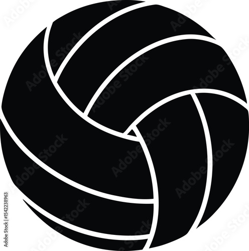 Volleyball simple silhouette  vector,Volleyball icon