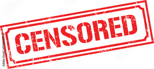 Grunge stamp censored