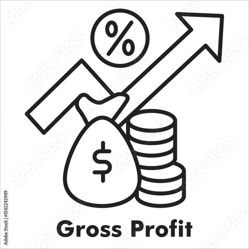 Gross Profit Outline Icon