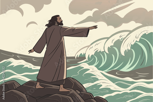 historical reenactment of moses leading his people 