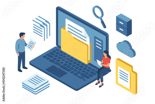 Digital document management system enhances productivity in modern office environments