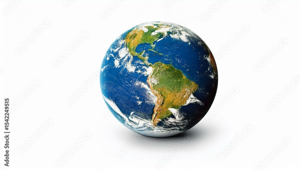 Fototapeta premium Earth globe americas view