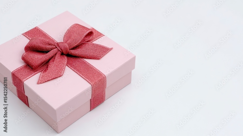 Obraz premium Gift box in important day on white background. Elegant present container for a special occasion against a pure white backdrop.