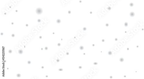 Realistic Falling Snow Effect on White Background – Soft Snowflakes Isolated for Winter, Holiday, and Christmas Designs – Transparent Snow Overlay for Seasonal and Festive Projects