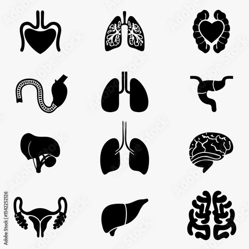health icon vector set
