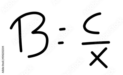 Hand Drawn scientific and mathematical calculations