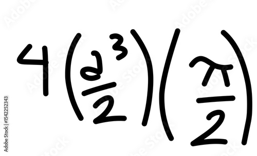Hand Drawn scientific and mathematical calculations