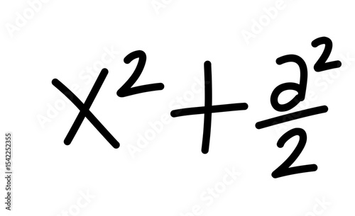 Hand Drawn scientific and mathematical calculations
