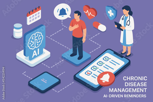 Ai-driven chronic disease management for young adult males and females