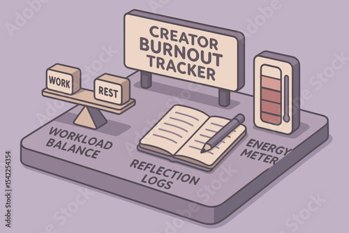 Creator burnout tracker: balancing workload through reflection and energy monitoring