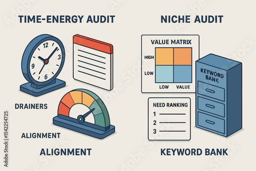 Time-energy and niche audit tools for effective workflow management