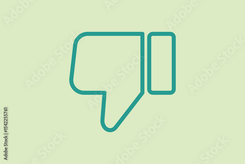 Dislike icon. icon related to UI elements. suitable for web site, app, user interfaces,element, printable etc. line icon style. simple vector design editable