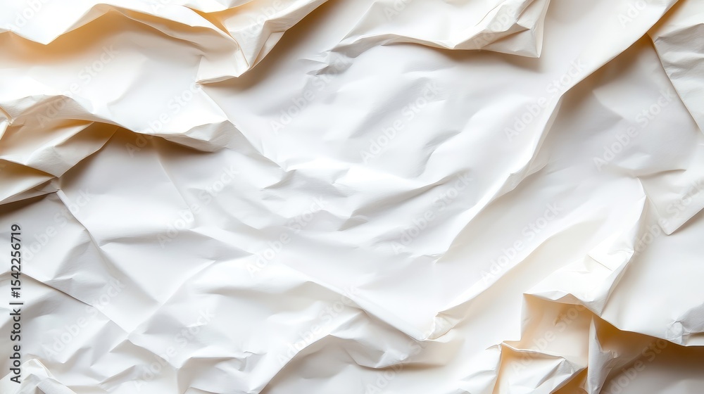 Obraz premium Crumpled white paper texture (1)