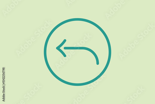 Reply icon. icon related to UI elements. suitable for web site, app, user interfaces,element, printable etc. line icon style. simple vector design editable