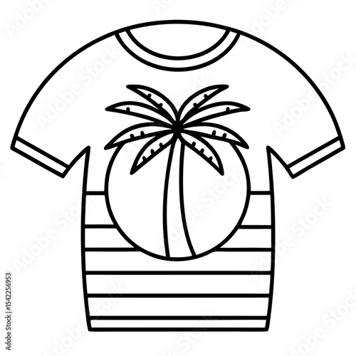 vector illustration of a palm tree