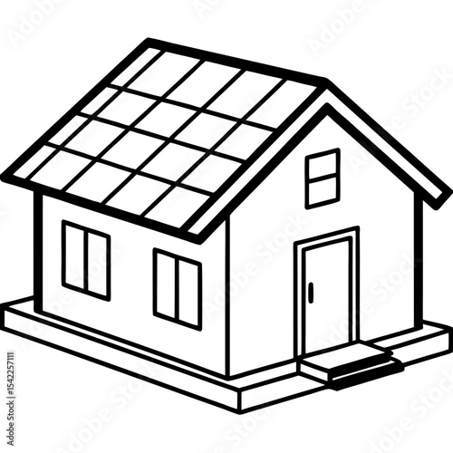 house on a white background