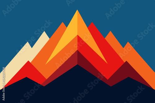 Abstract vector background with an upward arrow graph illustrating business success and market growth