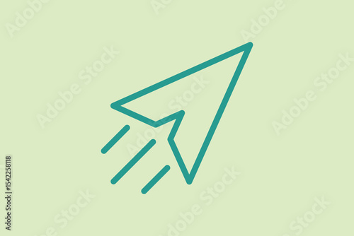 Send icon. icon related to UI elements. suitable for web site, app, user interfaces,element, printable etc. line icon style. simple vector design editable