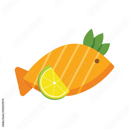 Grilled Fish with Lime A Delicious and Healthy Recipe Illustration
