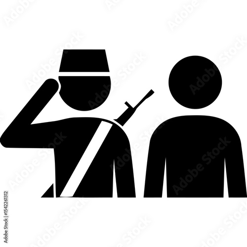 man with gun and handcuffs