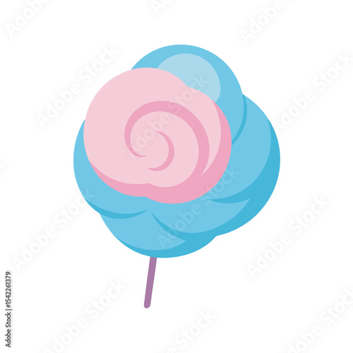 Sweet Delights Pink and Blue Cotton Candy Swirl