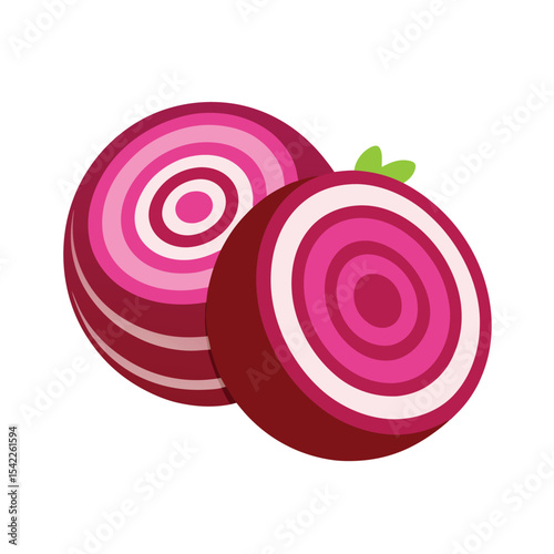 Vibrant Beetroot Slices A Colorful Illustration of Healthy Vegetables
