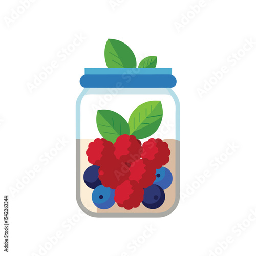 Delicious Berry Parfait Recipe Homemade Yogurt with Raspberries and Blueberries
