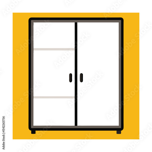 Modern Double Door Wardrobe Closet Design  Space-Saving Storage Solutions