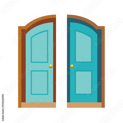 Two Elegant Doors A Choice of Teal and Turquoise