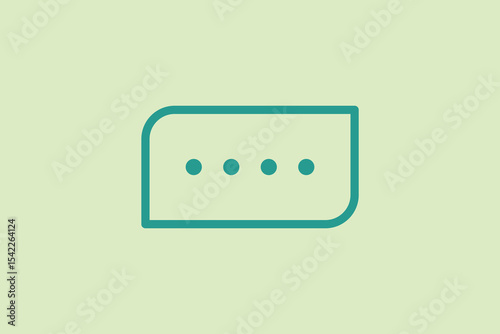 Chat icon. icon related to UI elements. suitable for web site, app, user interfaces,element, printable etc. line icon style. simple vector design editable