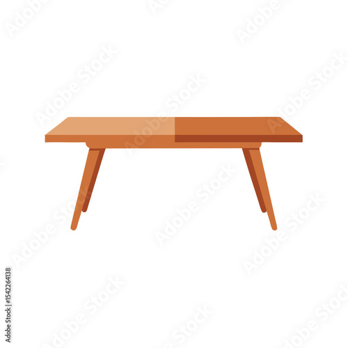 Mid-Century Modern Wooden Table Design Simple, Elegant, and Functional