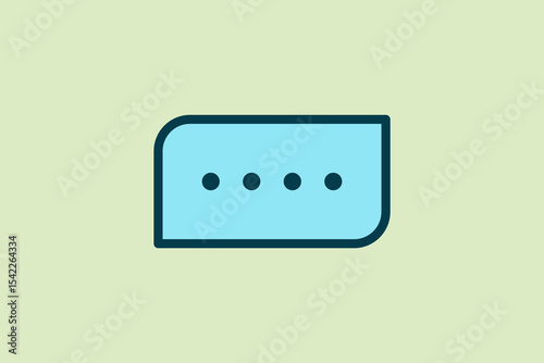 Chat icon. icon related to UI elements. suitable for web site, app, user interfaces,element, printable etc. flat line icon style. simple vector design editable