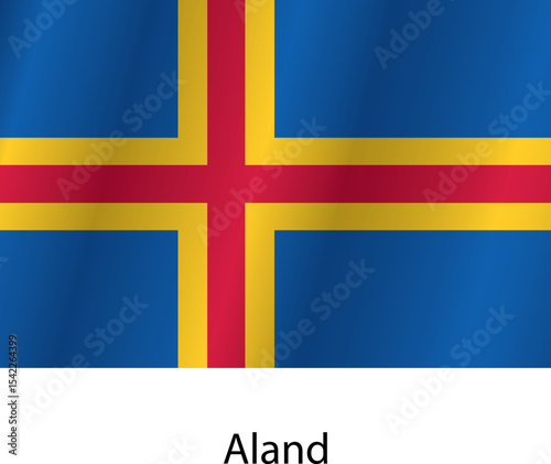 aland flag vector isloated on a white background