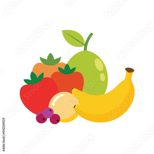 Vibrant Fruit Still Life A Colorful Collection of Deliciousness