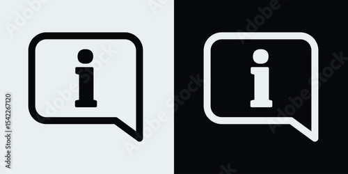 Information icon. Info sign on speech bubble