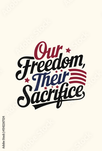 Military Appreciation Quote Vector Design – Veterans Day Typography for T-Shirts & Prints