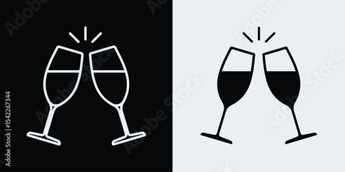 Glass cheers icon