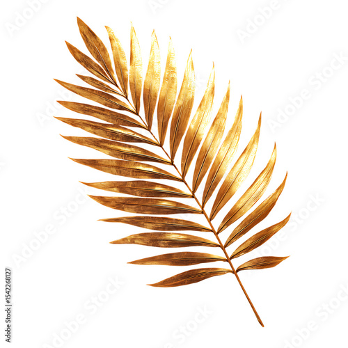 Gold palm leaf png