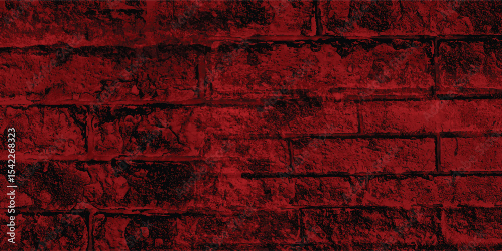 Obraz premium Rough concrete texture with an uneven, pitted red surface, providing a gritty and authentic industrial feel with strong shadows. 