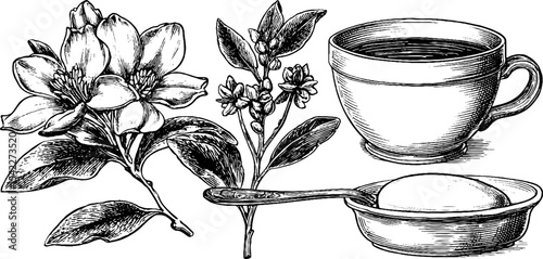 Gourmet crème brûlée delight with vanilla and floral elements for culinary inspiration