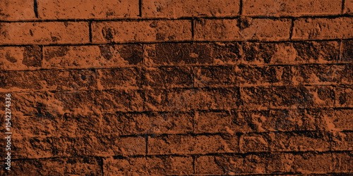 Dilapidated building texture in a haunting reddish-brown, reflecting the passage of time and an intriguing sense of mystery with darkness.
