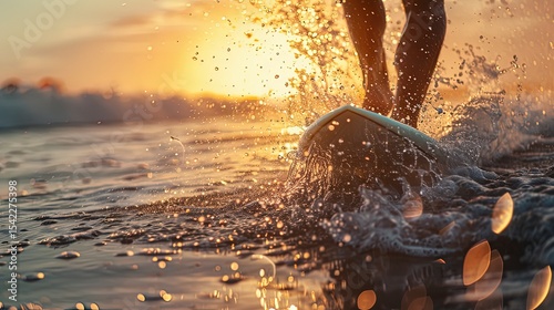 close up of a surfer on the ocean vawes