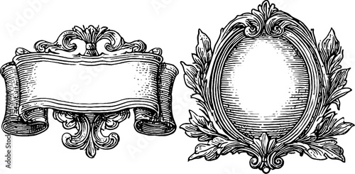 Elegant celtic and ornate plaque designs featuring geometric ribbon knots for decorative use
