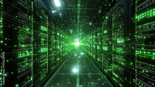 Server room technology tunnel