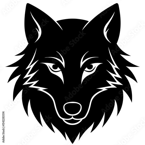 Animals Silhouette on white background