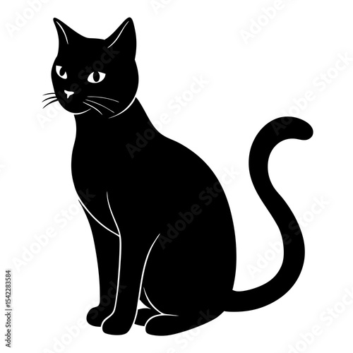 Animals Silhouette on white background