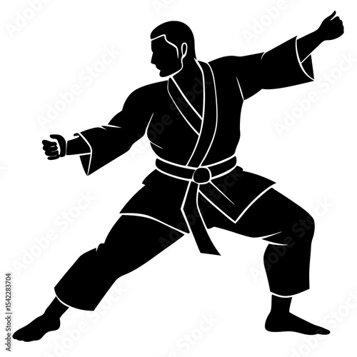 Sports Silhoetee on white Background