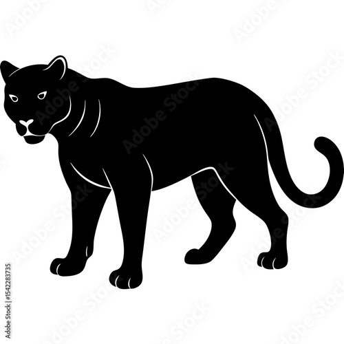 Animals Silhouette on white background
