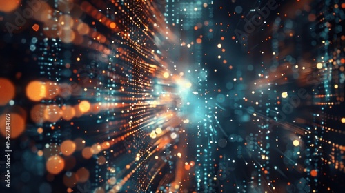 Abstract digital technology design