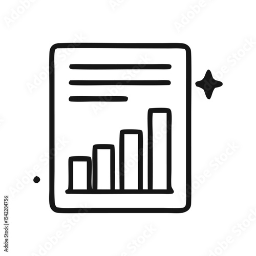 Clean, upward trending bar graph report signifying growth and progress.